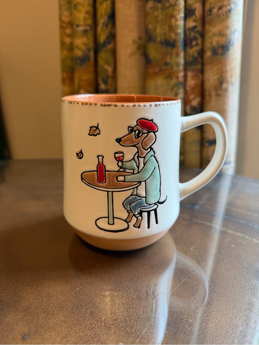 Dachshund ceramic coffee mug